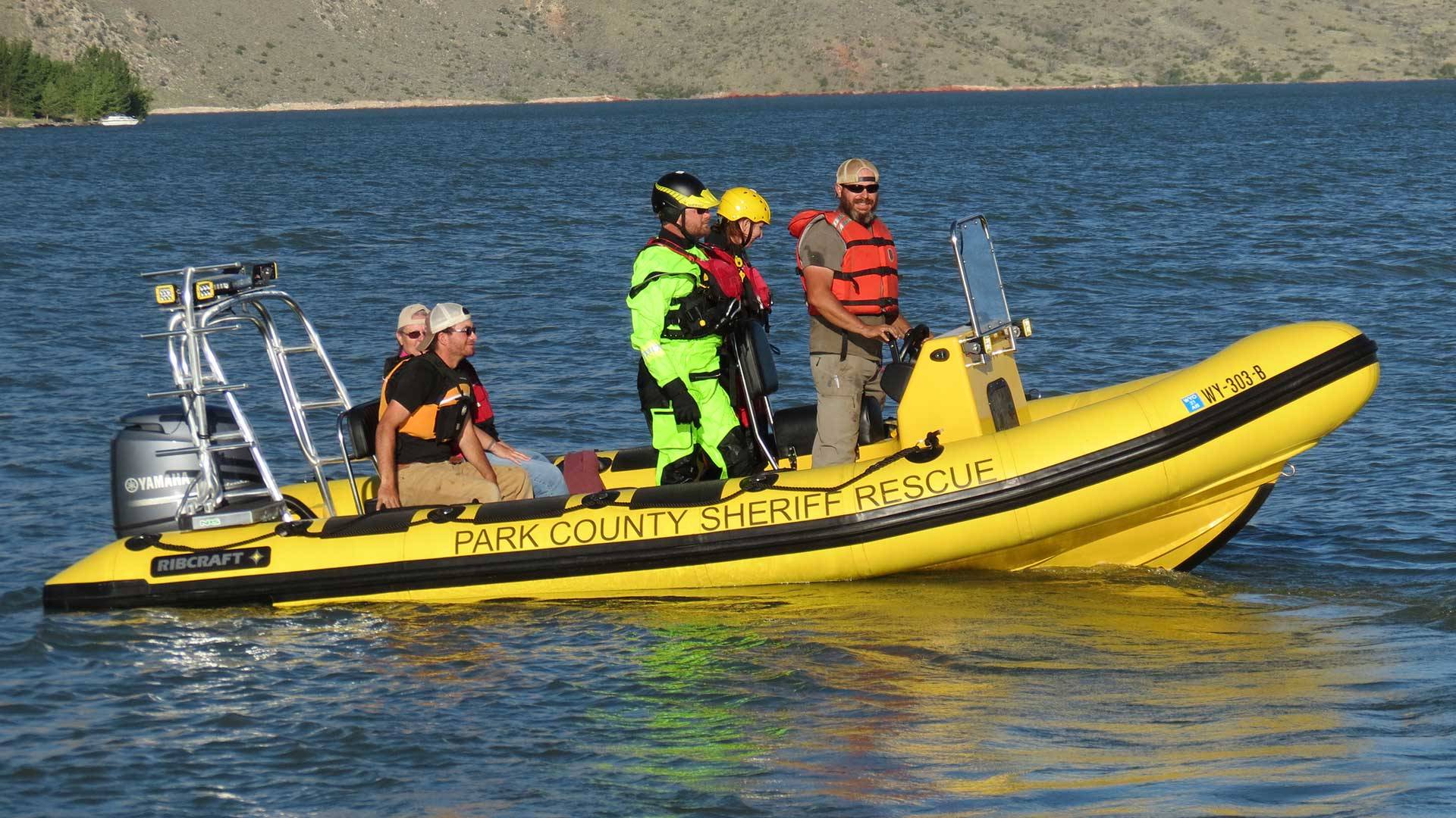 Park County Search and Rescue boat